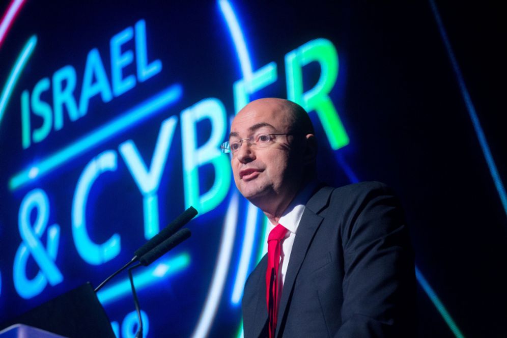 FILE: Yigal Unna, Director General of Israel National Cyber Directorate, speaks at the Homeland Security and Cyber conference in Tel Aviv, on November 13, 2018.