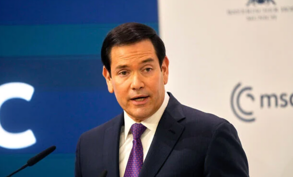 Le secrétaire d'État américain Marco Rubio s'exprime lors de la Conférence sur la sécurité de Munich, en Allemagne, le 14 février 2026.