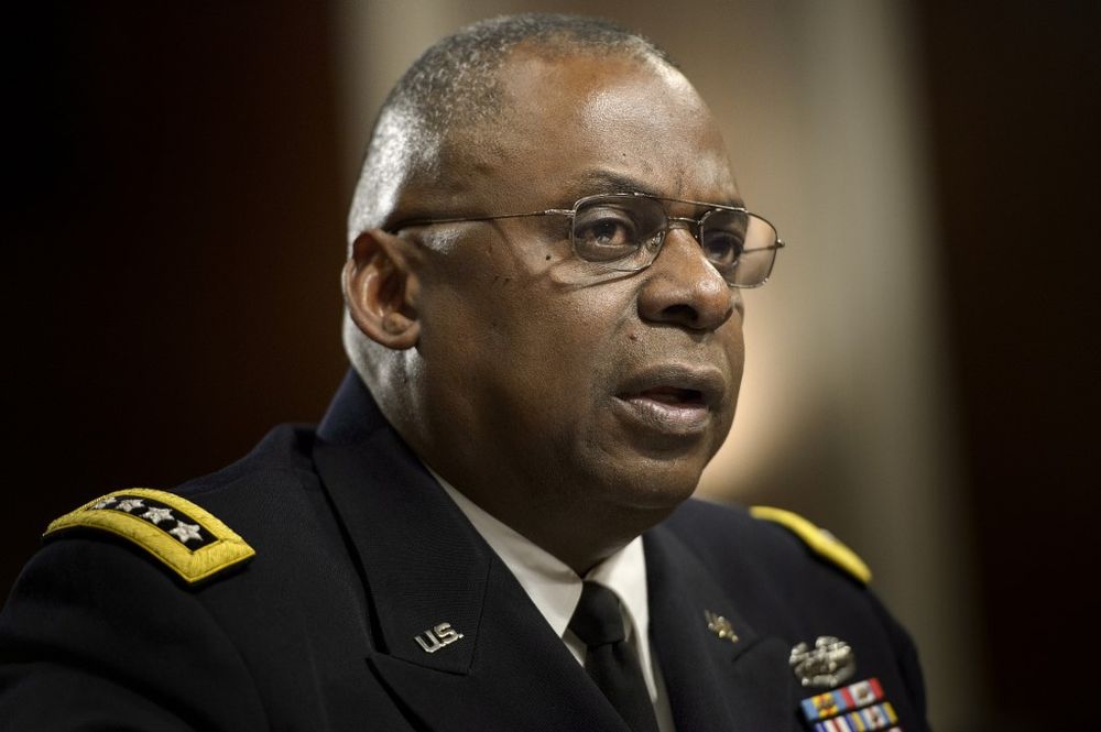 Army General Lloyd Austin III, commander of the US Central Command, speaks during a hearing of the Senate Armed Services Committee in Washington, DC, on March 8, 2016.