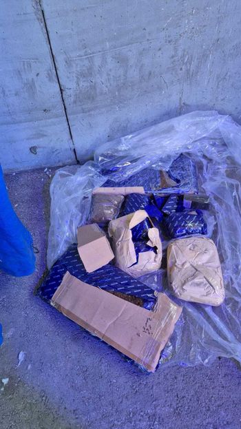 The seized tobacco bags