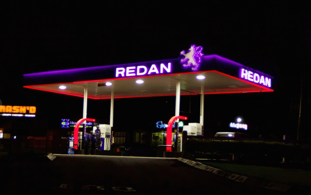 Une station essence en Afrique