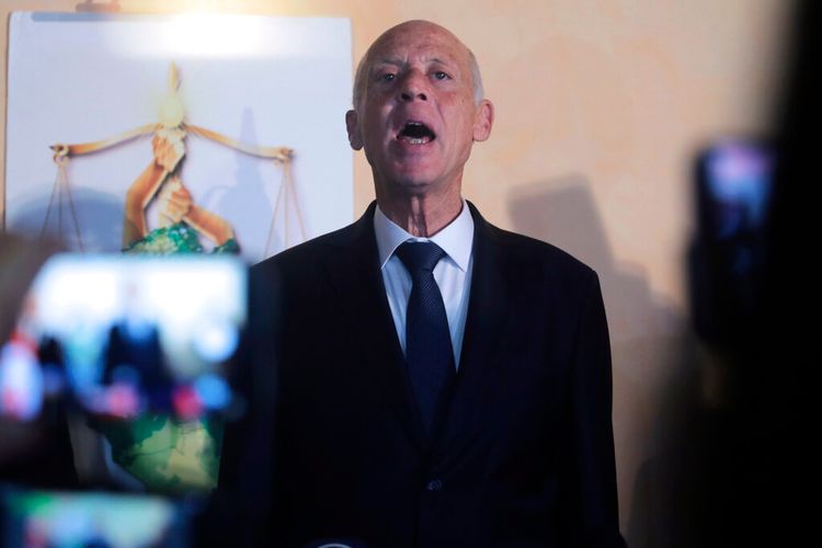 Tunisian President Kais Saied.