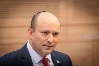 Israeli Prime Minister Naftali Bennett attends a Defense and Foreign Affairs Committee meeting at the Knesset, on  June 07, 2022.