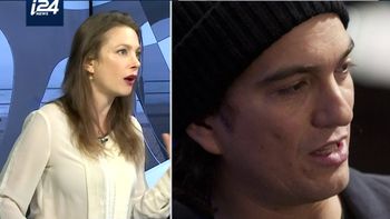 i24NEWS cultural contributor Carmit Levite (L) discusses the upcoming 'WeCrashed' mini-series about WeWork, in a screengrab taken on January 22, 2022.