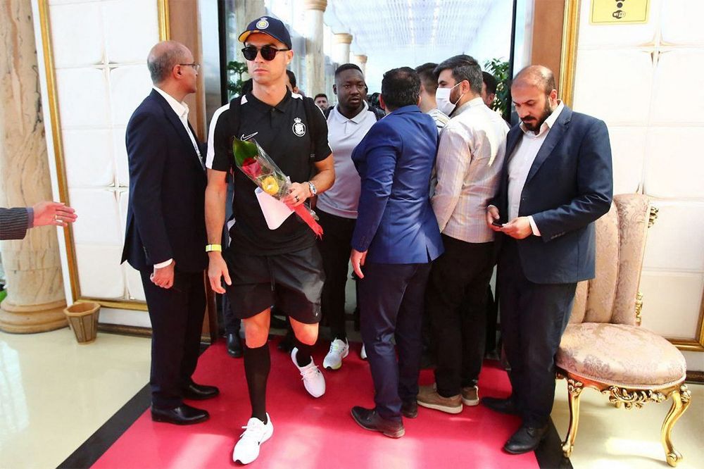 Cristiano Ronaldo arrives in Tehran, Iran for a highly anticipated AFC Champions League match.