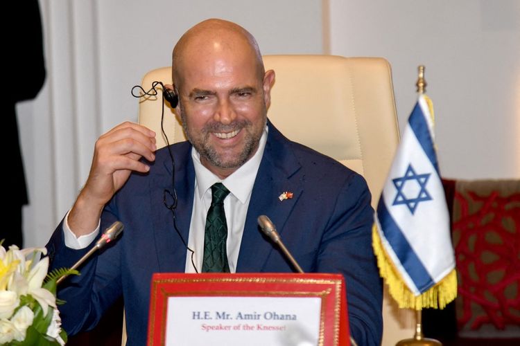 Israel's Knesset Speaker Amir Ohana in Rabat, Morocco.