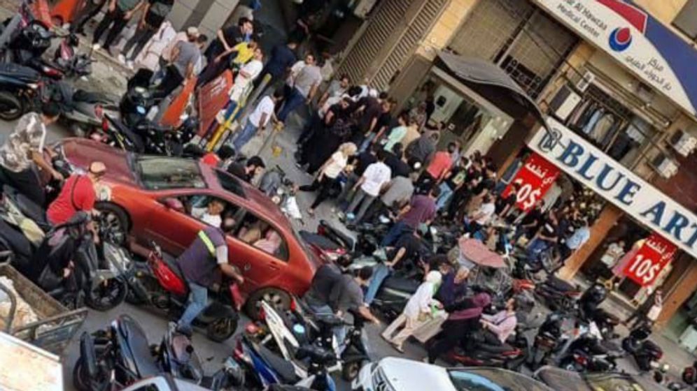 Dahieh neighborhood of Beirut, Lebanon, after an alleged Israeli attack against Hezbollah communications devices