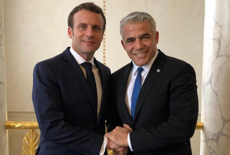 Emmanuel Macron et Yair Lapid à l'Elysée, 05.04.19