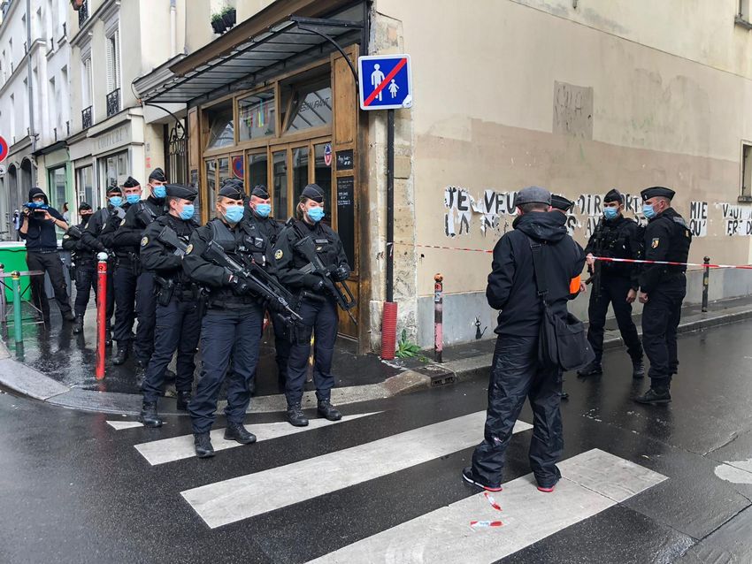 Attaque contre des employés de l'agence Première ligne à Paris, le 25.09.20