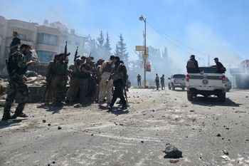 Syria's security forces enter the predominantly Druze city of Suweida on July 15, 2025