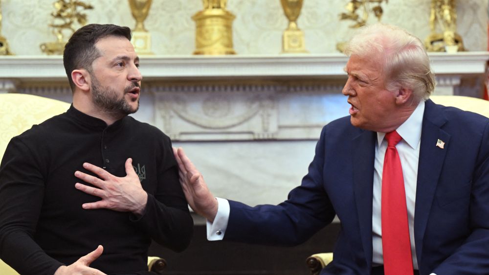 Trump with Zelensky 