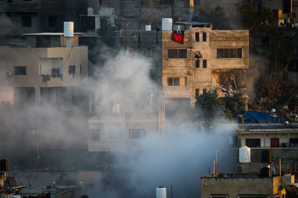 Explosion seen in Tulkarm, West Bank