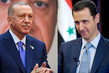 (Right) Turkey's President Recep Tayyip Erdogan & Syrian President Bashar Assad
