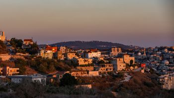 View of the northern Israeli town of Jish, in the Upper Galilee, October 8, 2024.  

