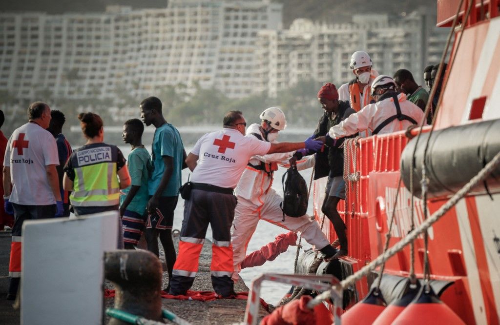 86 Migrants Secourus Au Large Des Îles Canaries