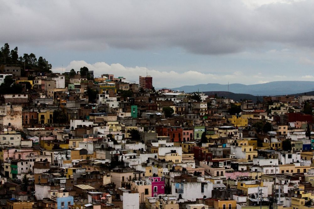 General view of Zacatecas City, Mexico on June 30, 2015,