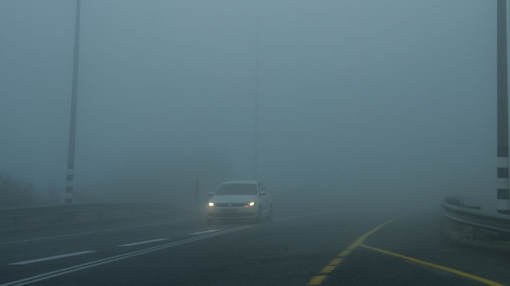 חורף, ערפל כבד בהרי הצפון