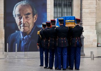 Hommage national à Robert Badinter, place Vendôme, à Paris, le 14 février 2024