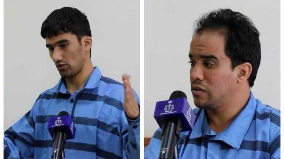 Majid Nikandish (L) and Ali Hemmati (R) who were arrested, tried, and executed by Iran for their involvement in January's nationwide protests