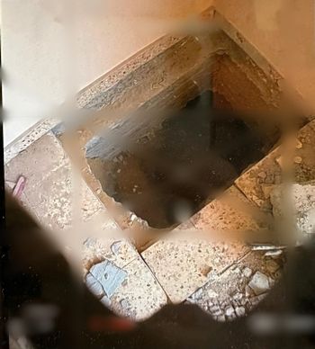 Une entrée de tunnel dans une maison à Rafah
