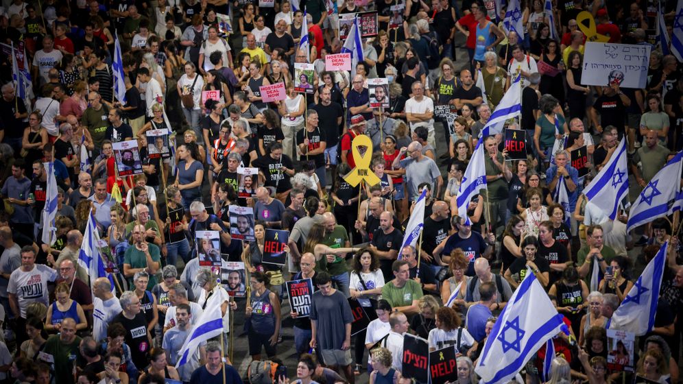 Manifestation pour la libération des otages ce 31 août 2024