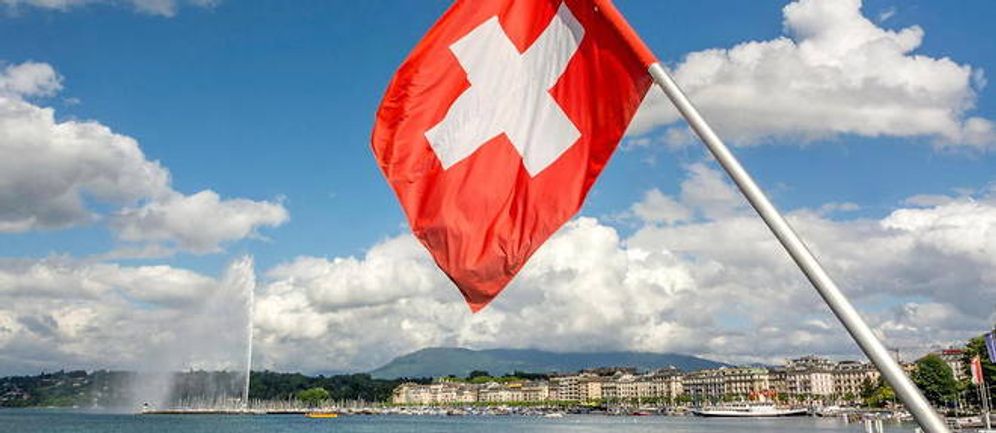 Drapeau de la Suisse à Genève