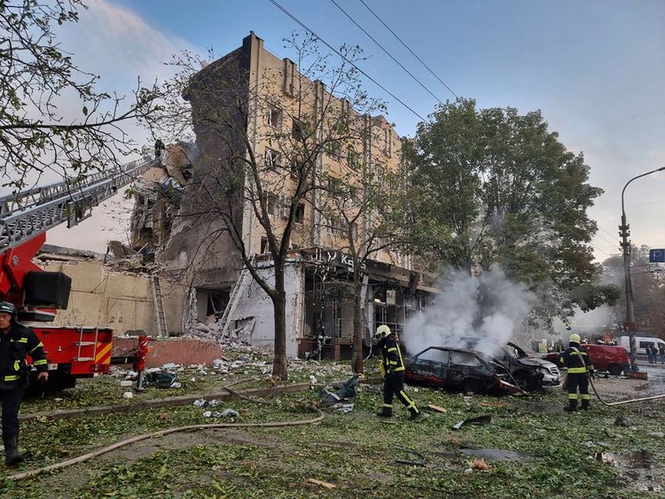 (Ukrainian Emergency Service via AP)
