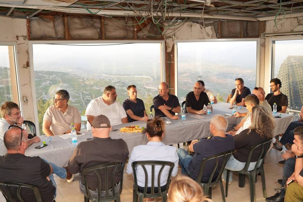 KKKL-JNF KKKL-JNF representatives meet with local leaders in northern Israel