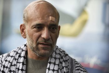 Egyptian-Palestinian political activist Ramy Shaath leaves the Roissy airport in Roissy, outside Paris, France, on January 8, 2022.
