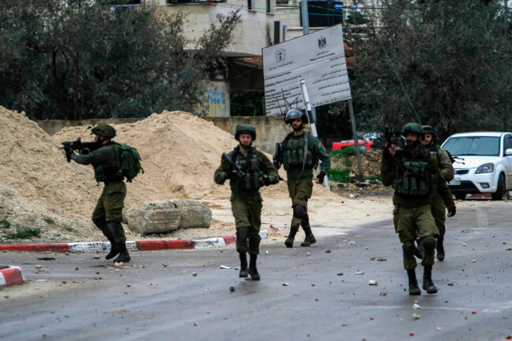 Israeli soldiers in Jenin, the West Bank.