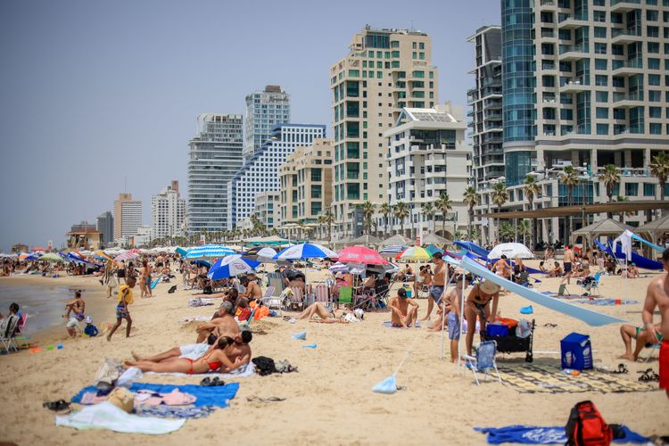 מזג אוויר חם, ים בתל אביב, ארכיון