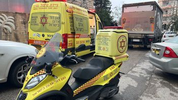 זירת הרצח בנצרת לאחר שצעיר בן 20 נורה למוות ברכבו, 14.02.26