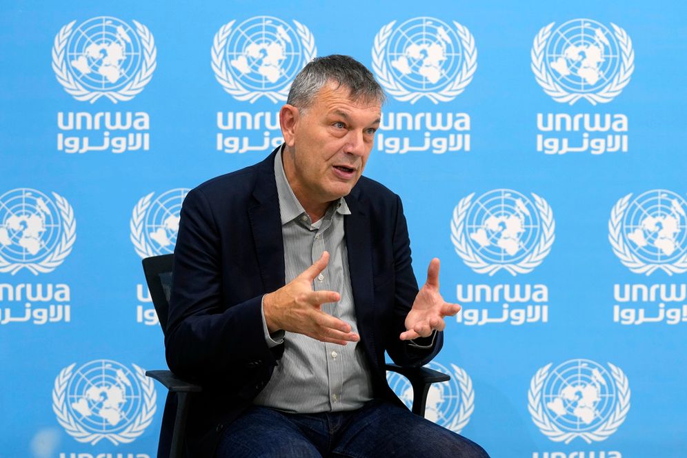 (AP Photo/Bilal Hussein Philippe Lazzarini, commissaire général de l'UNRWA