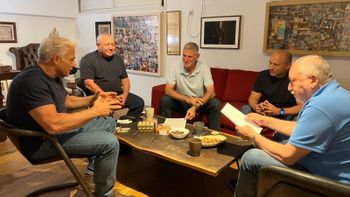 “Change bloc” leaders Yair Lapid, Naftali Bennett, Avigdor Liberman, Yair Golan and Gadi Eisenkot 