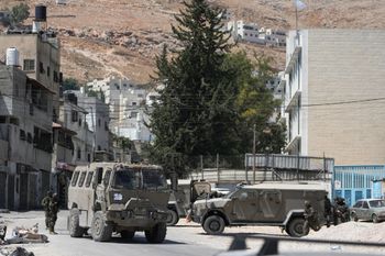 AP Photo/Majdi Mohammed Israeli soldiers are deployed during an Israeli army raid in the occupied West Bank refugee camp of Askar, near Nablus, Friday, Sept. 4, 2026.