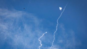 Interception de missile iranien dans le ciel d'Israël, mars 2026