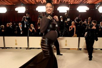 La chanteuse Rihanna à la cérémonie des Oscars en mars 2022 à Los Angeles
