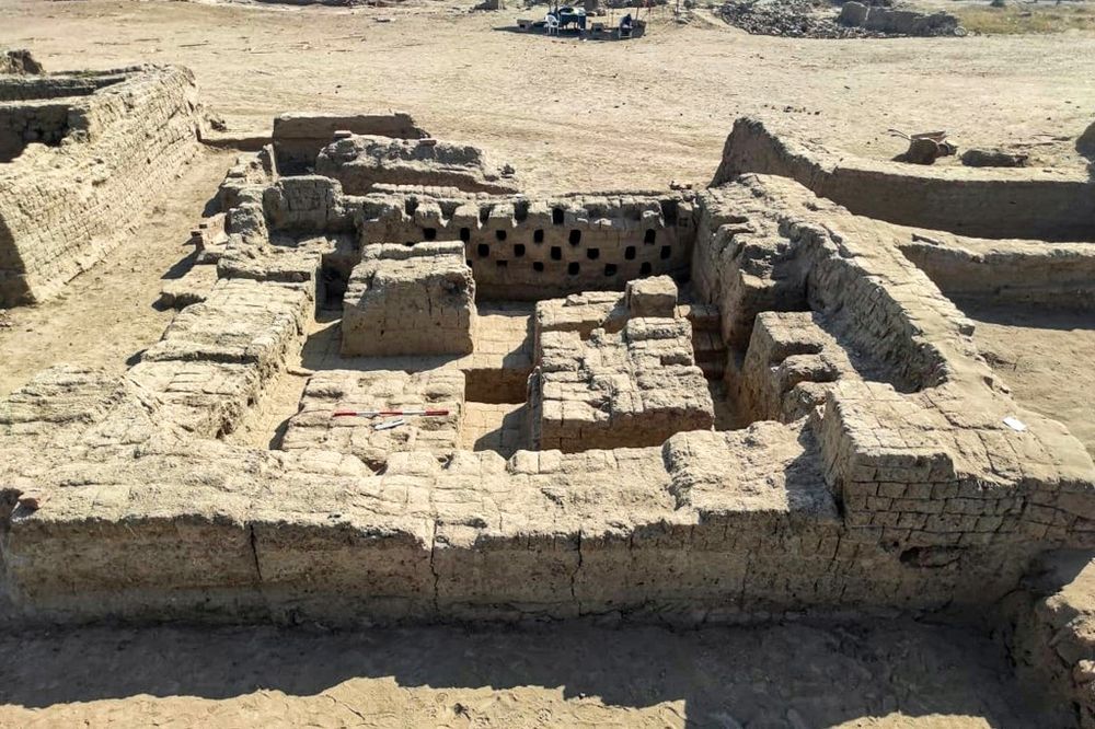 A 1,800-year-old 'complete residential city from the Romanera' in the heart of Egypt's southern city of Luxor, on January 24, 2023.