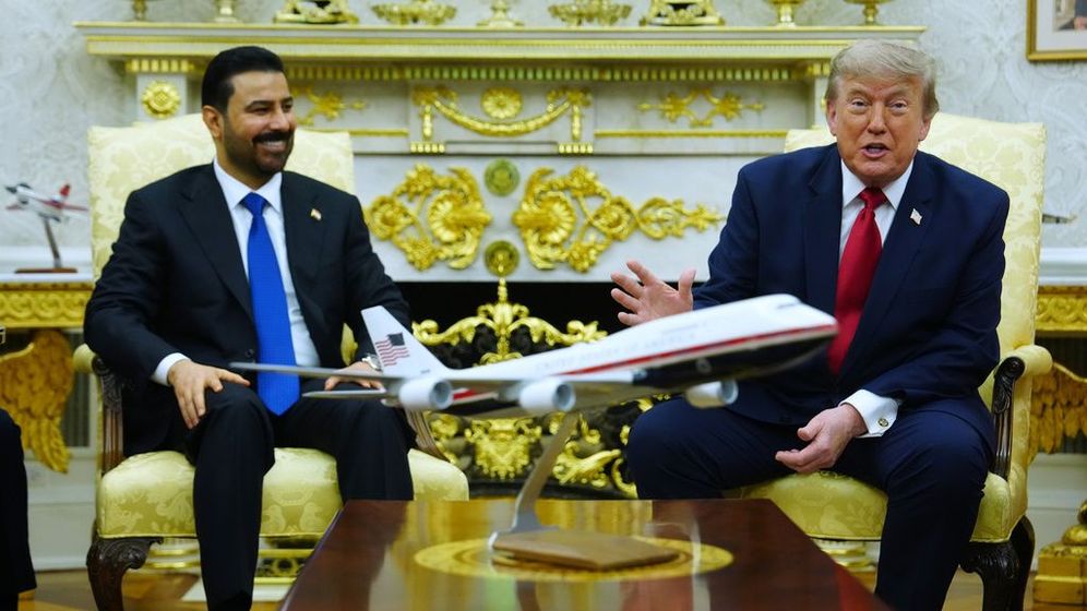 President Donald Trump meets with Iraq's Prime Minister Ali al-Zaidi in the Oval Office of the White House, Tuesday, July 14, 2026, in Washington