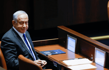 Le leader du Likoud Benjamin Netanyahou lors d'un vote à la Knesset à Jérusalem, le 28 décembre 2022.