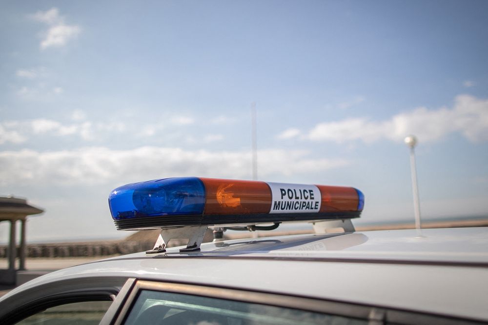 Illustration - Véhicule de police en France le 18 mars 2020