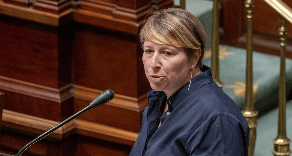La ministre belge sociale-démocrate de la Coopération au développement, Caroline Gennez
