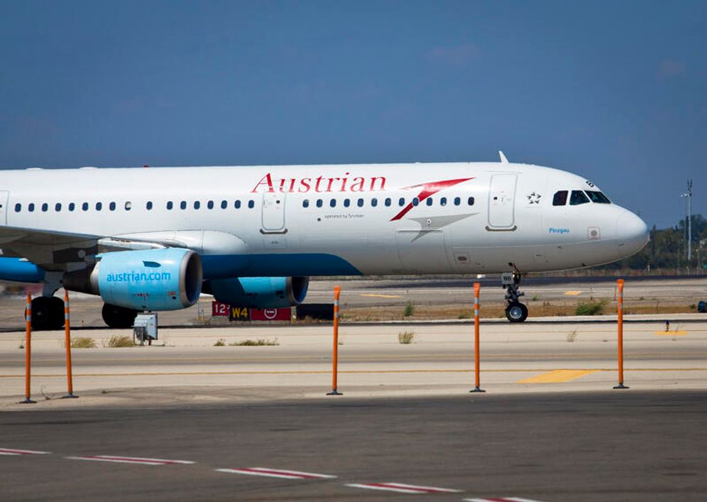 Moshe Shai/FLASH90 Avion de la compagnie Austrian Airlines