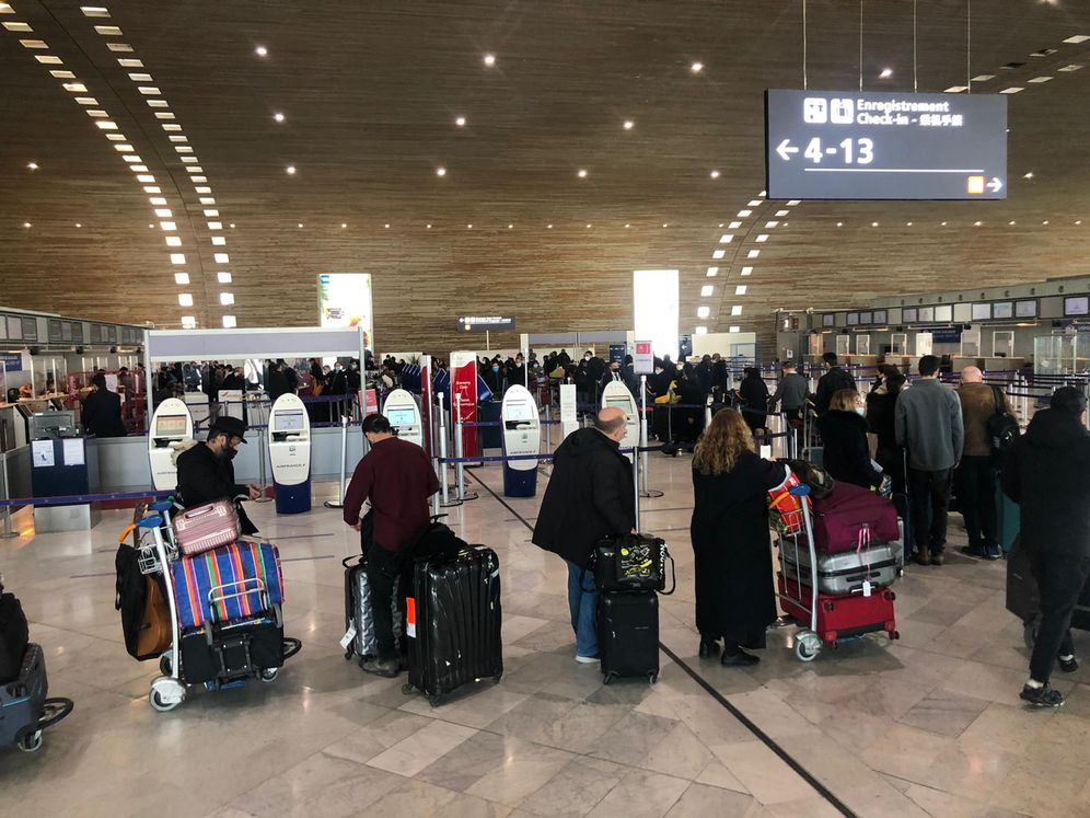 Aéroport de Roissy-Charles de Gaulle, le 25 janvier 2021.