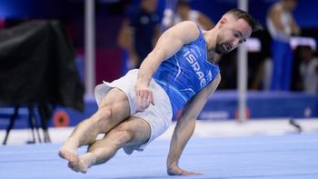 Israeli gymnast Artem Dolgopyat at the European Championships