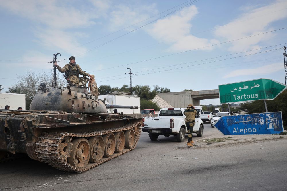Reinforcement Syrian security forces deploy in the outskirts of Latakia, Syria