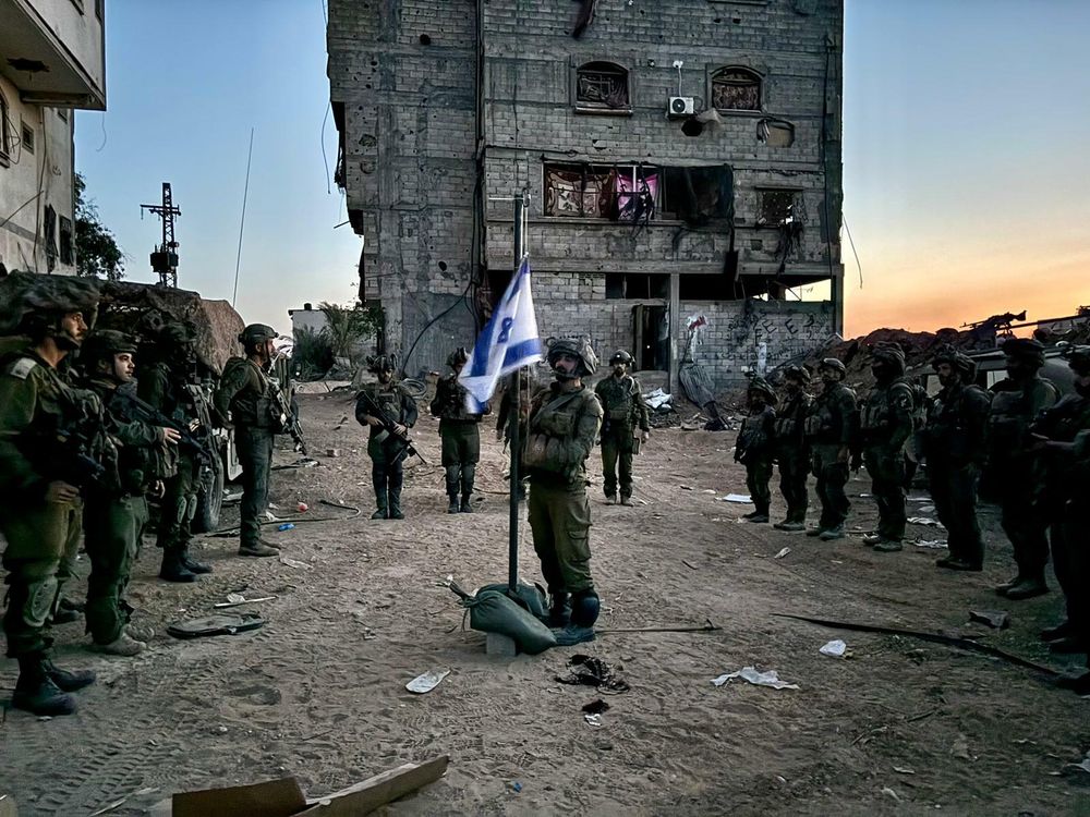 Soldats de Tsahal célébrant Yom Hazikaron dans la bande de Gaza