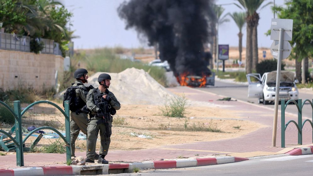 The city of Ofakim after the Hamas attack on October 7, 8.10.23
