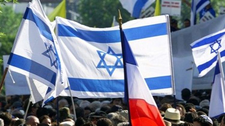 Drapeaux France-Israël