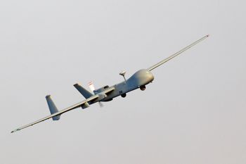 Shoval UAV do a flyover during an IAF graduation ceremony. July 6, 2017